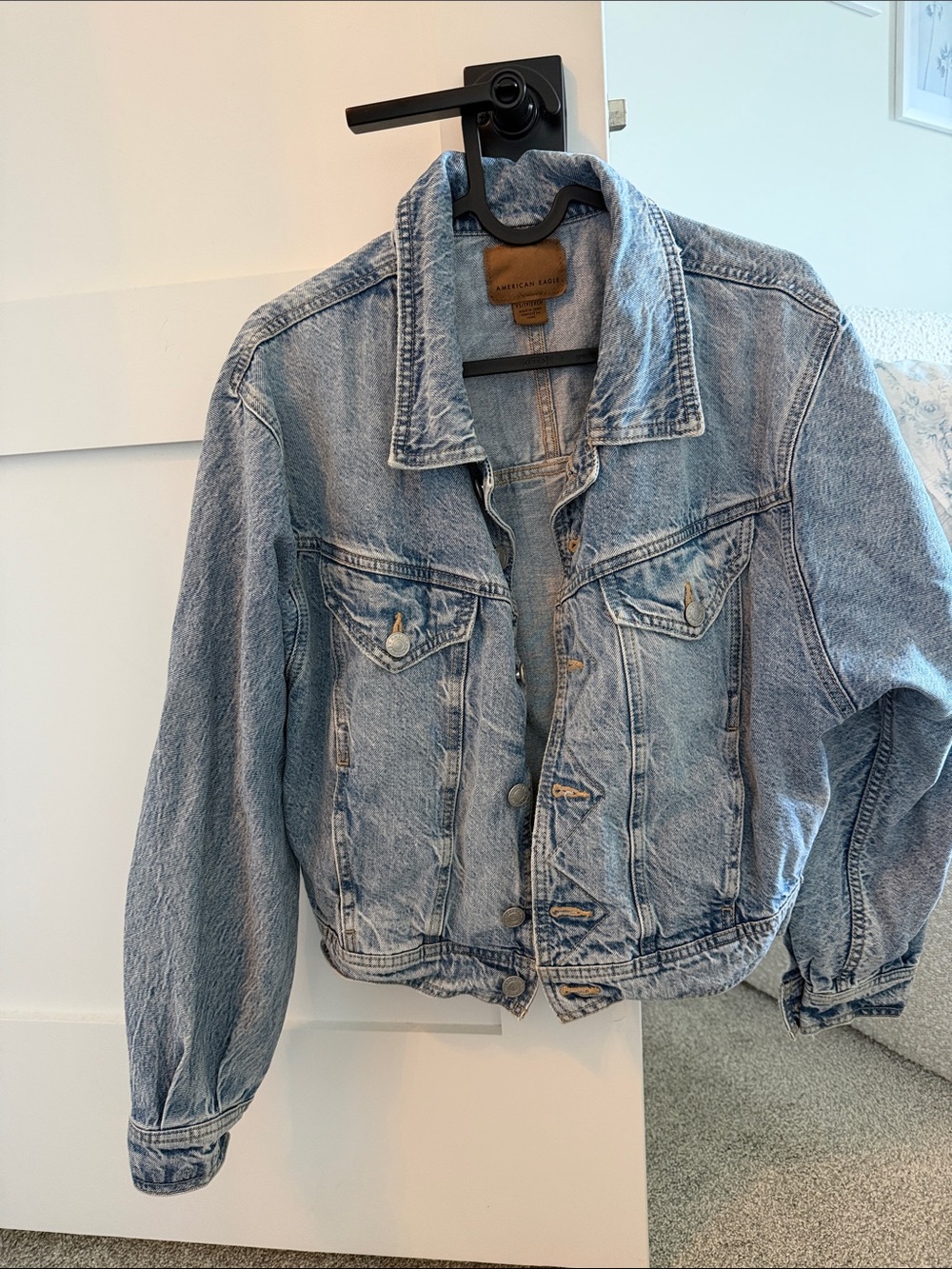American Eagle Outfitters Light Blue Denim Jacket